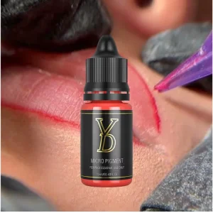 Organic Liquid Lip Eyebrow Tattoo Pigment High Saturation Fast Coloring Semi-Permanent Makeup Pigment
