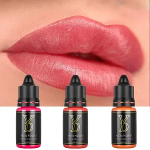 Organic Liquid Lip and Eyebrow Tattoo Pigment, High-Saturation, Fast-Coloring, Semi-Permanent Makeup