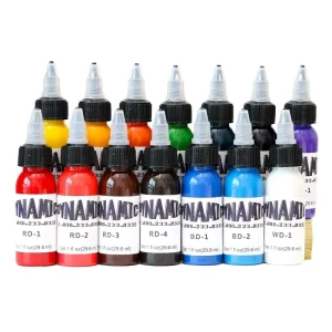Organic Tattoo Ink Set 30ml Airbrush Paint for Tattoo Artists Permanent Body Art Pigment