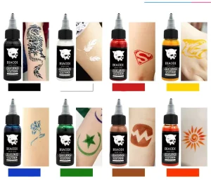 Organic Tattoo Ink Set for Airbrush Art & Microblading | Custom Logo Body Paint for Permanent Makeup & Studio Use