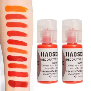 Organic Vegan Cruelty-Free Non-Toxic Semi-Permanent Makeup Pigment Lip Tattoo Ink PMU Pigment Micropigmentation 10 Colors