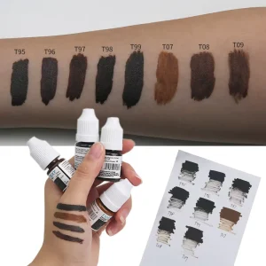 Organic Vegan Liquid Eyebrow Tattoo Pigment PMU Artists Beginners 5ml Bottle Permanent Makeup Cruelty-Free Non-Toxic