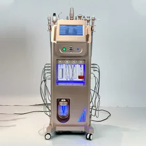 Oxygen Hydro Microdermabrasion Facial Machine with Jet Peel, 10-in-1, for Skin Rejuvenation, Salon and Home Use