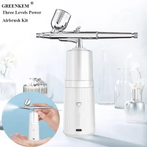 Oxygen Injection Meter Beauty Salon Replenishment Home Spray Beauty Three Levels With Power Display Airbrush Kit