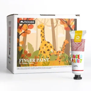 P023B01 6 Manufacture 60ml 6 Colors High Quality Finger Painting Kit For Beginner Art Supplies Finger Paint Set
