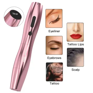 P20 Wireless Tattoo Machine Rotary Tattoo Gun Coreless Motor Lithium Battery Permanent Makeup Lightweight Digital Display