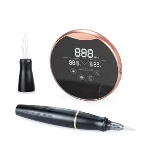 P90 Permanent Makeup Machine Rotary Pen Tattoo Machine Kit Professional with Double-headed Rotary Pen