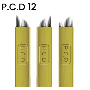 PCD U19 Blade 12 14 Pin Microblading Needles for 3D Eyebrow Embroidery Tattoo