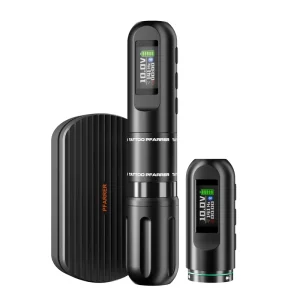 PFARRER 3.5mm/4.0mm Stroke Straight Drive Bar Professional Wireless Tattoo Pen Gun Machine for Body Art