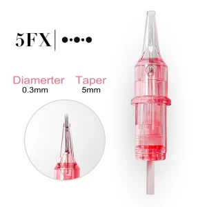 PINK CRYSTAL Cartridge Needle Large Ink Reservoir Faster Workflow for High Frequency Professional Use