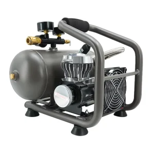 PM720 1/2HP DC 12V Oil Free Piston Motor Portable Mini Air Compressor with 5.7L Tank for Airbrush and Tire Tools