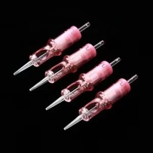 PMU Cartridge Needles for Permanent Microblading High Quality Stainless Steel Box of 20 Pink