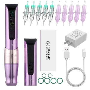 PMU Makeup Pen Kit with Cartridges for Eyebrow, Lip, and Eyeliner