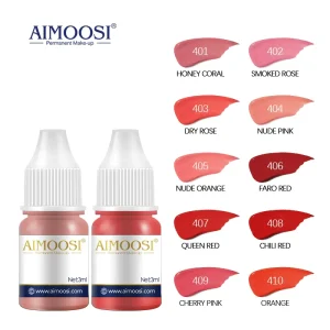PMU Pigment Free Samples Private logo Skin Microblading Tattoo Ink Semi Permanent Makeup Liquid for Eyebrow Eyeliner Lip