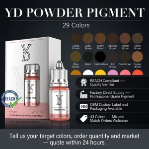 PMU Pigment Powder for Academy Training Microblading Permanent Makeup Practice Ink