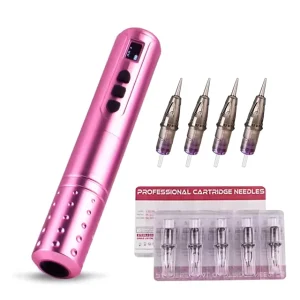 PMU TattooMachine with Wired 2 Batteries for Permanent Makeup