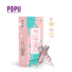 POPU Pinki 1RL 0.30mm 0.35mm 0.40mm Permanent Makeup Pmu Tattoo Cartridge Needles