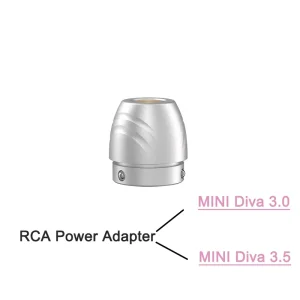 POPU RCA Power Adapter Connector for MINI Diva PMU Machine 3.0mm & 3.5mm Stroke Convert Battery to Wired Power Supply