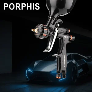 PORPHIS Top Quality PHS 155 600ml Capacity Air Spray Gun 1.3mm 1.8mm Nozzles Pneumatic Air Wall Paint Car Spray Gun