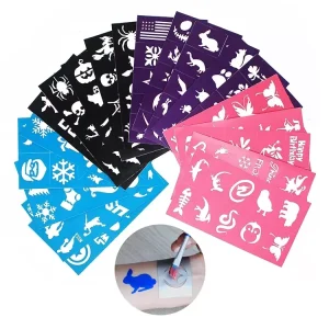 PVC Body Art Stencils Top Supplies for Tattoo and Body Painting