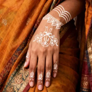 Paper Henna Tattoo Sticker Waterproof Face Body Hand Art Festival Temporary Tattoo Party