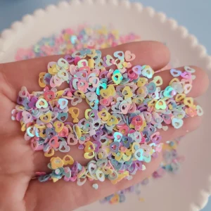 Pastel Heart Chunky Glitter for Body and Nail Art, Resin Crafts, Tumblers and Bath Bombs