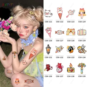 Peel and Stick Waterless Temporary Tattoo No Transfer Needed Sweatproof Waterproof 3-7 Days Non-Toxic Fake Tattoo