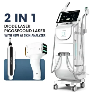 Perfectlaser Triple Wavelength Diode Laser 1200W Permanent Hair Removal Equipment Picosecond Tattoo Removal Laser 2 in 1 Machine