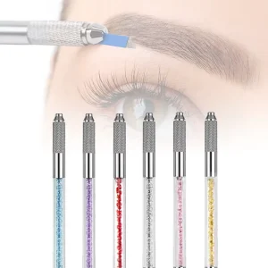 Perman Make up Tinta Sulam Alis Wireless Tattoo Machine Microblading Needle Disposable Microbladding Pen