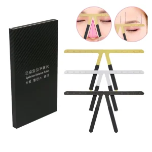 Permanent Accessories Three Point Positioning Makeup Permanent Eyebrow Balance Ruler Stencil Shaper Balance Ruler