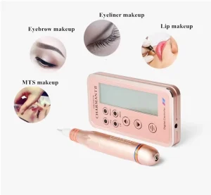 Permanent Digital Tattoo Makeup Machine Pen for Golden Color Permanent Make up Machine