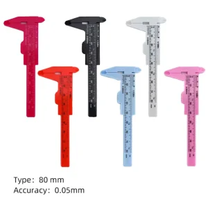 Permanent Inch Measurement Width Microblading Double Accessories Ruler Tattoo Caliper Measuring Plastic Eyebrow Vernier Tool