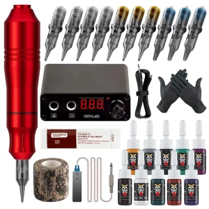 Permanent Make up Tattoo Machine Professional Complete Rotary Tattoo Kit