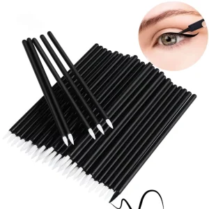 Permanent Makeup Accessories Disposable Cosmetic Eyeliner Brush Individual Applicator