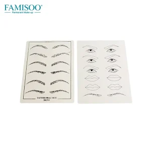 Permanent Makeup Accessories Microblading Practice Skin Brow Silicone Blank for Training