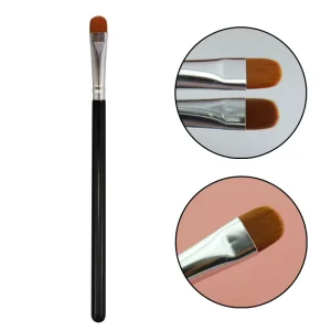 Permanent Makeup Accessories Supplies Flat Edge PMU Brow Brush Precision Permanent Makeup Brush for Brow and Lips Salon