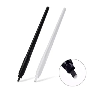 Permanent Makeup Black Disposable Portable Plastic Microblading Pens Hand Tools 7 12 14 17 18U Pins Needles Embroidery Blades