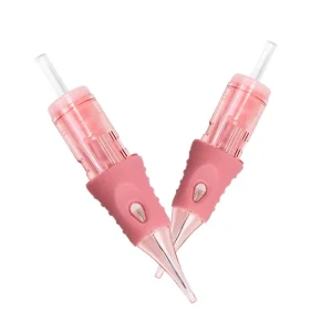 Permanent Makeup Cartridge Needles Grey Spiral Disposable Plastic Eyebrow Tattoo Microblading Gun