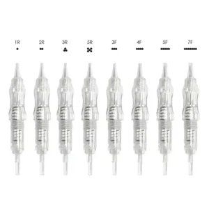 Permanent Makeup Embroidery Cartridge Needles Disposable Eyebrow Microblading PMU Cartridge Needle for P300 Black Pearl