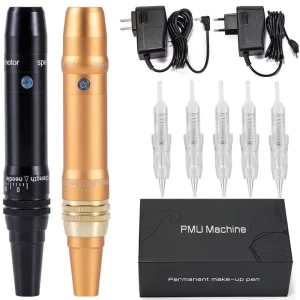 Permanent Makeup Eyebrow Lip Tattoo Machine Gun Kit for Multiple Color Drive Rotary Tattoo