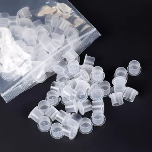 Permanent Makeup Flat Bottom Cup Base Color Palette Color Holder Easy to Use Box Tattoo Accessories 130g