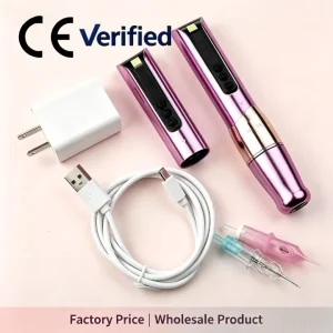 Permanent Makeup Machine Professional Tattoo Pen Machine Permanent Makeup Machine Pen with 2 Batteries