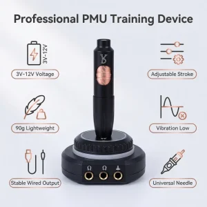 Permanent Makeup Machine for PMU Academies 3V 12V Voltage Adjustable Training Device