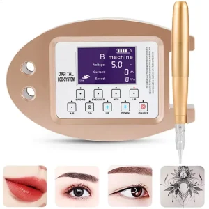 Permanent Makeup Machine with Microblading Capability for Eyebrow Lip Eyeliner Micropigmentation Device