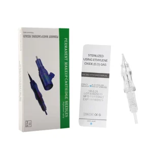 Permanent Makeup Microblading Needles 0.15 0.18 0.25 0.3 0.4 MM Screw Tattoo Cartridges for Eyebrow Rotary Machine