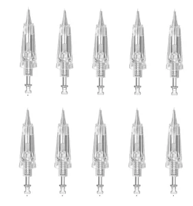 Permanent Makeup Needle Cartridge Disposable Tattoo Needles for Ombre Powder Brows Microblading (1P 1R 1RL)
