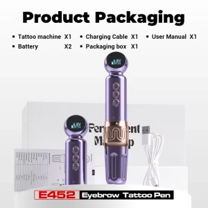 Permanent Makeup Pen Adjustable Stroke Universal Cartridge Permanent Makeup Machine for Eyebrow Lip