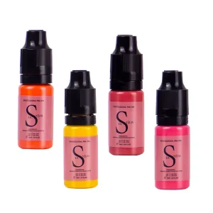 Permanent Makeup Pigment Tattoo Ink Set Micro Organic Eyebrows PMU Colors