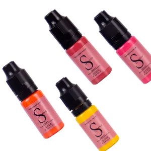 Permanent Makeup Pigment Tattoo Ink Set Micro Organic Eyebrows PMU Colors