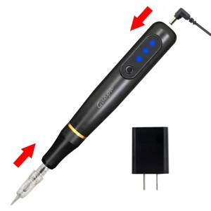 Permanent Makeup Rotary Tattoo Machine with LED Display 3 Speed Levels Lightweight Microblading Pen